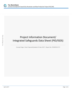 Concept Project Information Document