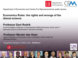 Economics Rules: the rights and wrongs of the dismal science
