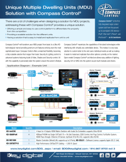 Unique Multiple Dwelling Units (MDU) Solution with