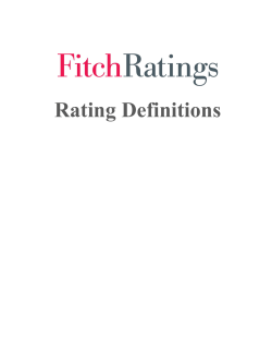Rating Definitions