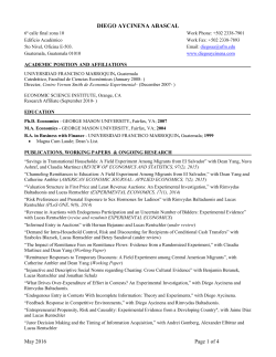 Academic Resume - International Initiative for Impact Evaluation