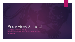 Peakview School - Huerfano School District Re-1