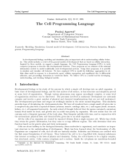Pankaj Agarwal The %ell Programming Language %itation: Artificial
