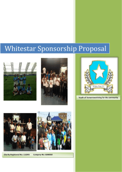 Whitestar level of sponsorship