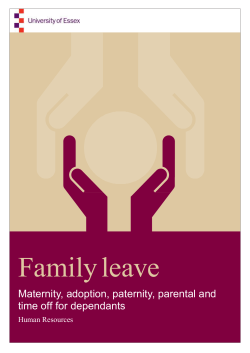 Family Leave - University of Essex