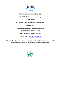 HSDU - NHS Scotland Recruitment