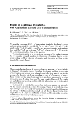 Bounds on conditional probabilities with applications in multi