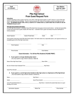 Guest Form - Pike Township Schools