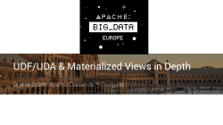 User Defined Functions and Materialized Views in Cassandra 3.0