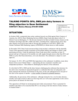 International Dairy Foods Association (IDFA) and National Dairy