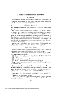 A NOTE ON CONTRACTIVE MAPPINGS 459