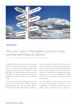 The Court rules on the burden of proof in a case involving