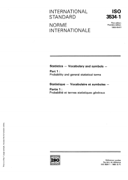 Statistics - Vocabulary and symbols - Part 1: Probability