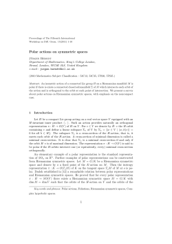 Polar actions on symmetric spaces