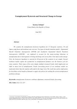 Unemployment Hysteresis and Structural Change in Europe