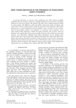 risk-taking behavior in the presence of nonconvex asset