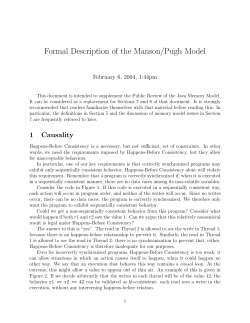 Formal Description of the Manson/Pugh Model