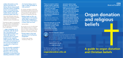 Organ donation and religious beliefs