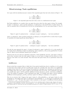 Mixed-strategy Nash equilibrium