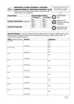 OFFICE USE ONLY DO NOT accept partially completed forms or