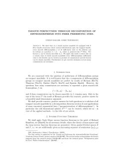 SMOOTH PERFECTNESS THROUGH DECOMPOSITION OF