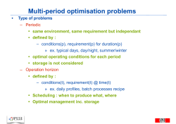Multi-period optimisation problems - Moodle