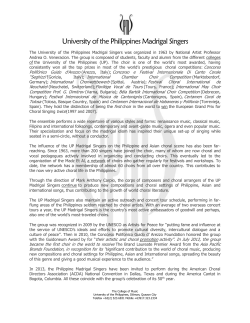 Madz profile - Philippine Madrigal Singers