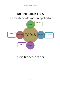 Introduzione - Laboratorio di Bionanotecnologie