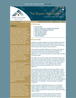 The Buyers Advocate - Issue 19: February