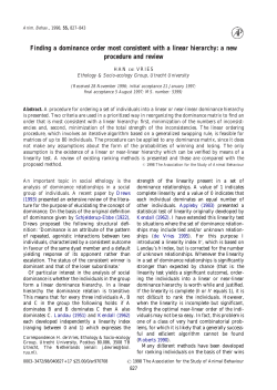 Finding a dominance order most consistent with a linear hierarchy: a