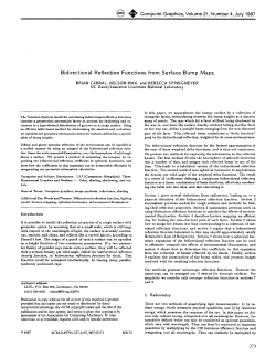 Bidirectional Reflection Functions from Surface Bump Maps