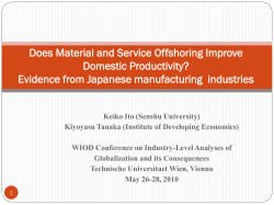 Outsourcing in East Asia and Its Impact on the Japanese and South