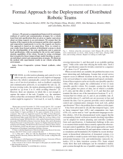 Formal Approach to the Deployment of Distributed