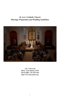 st. leo`s catholic church marriage preparation and wedding guidelines