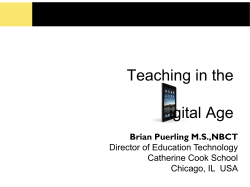 Teaching in the igital Age