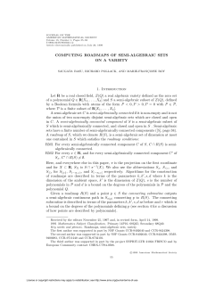 COMPUTING ROADMAPS OF SEMI