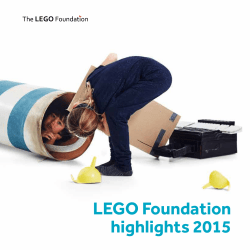 LEGO Foundation highlights 2015