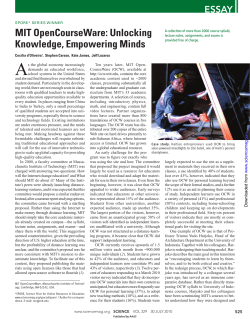 MIT OpenCourseWare: Unlocking Knowledge, Empowering Minds
