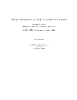 Optimal Investment and Ruin Probability for Insurers