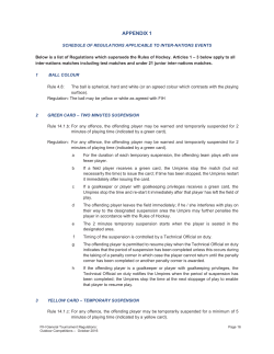 appendix 1 - Junior Premier Hockey