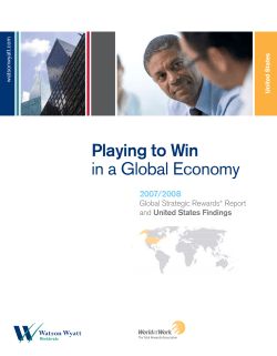 Playing to Win in a Global Economy