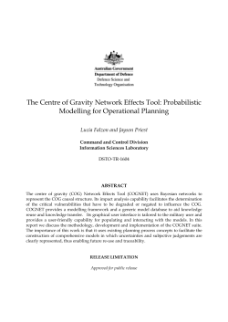The Centre of Gravity Network Effects Tool