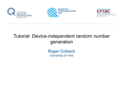 Device-independent Quantum Information Processing