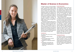Master of Science in Economics