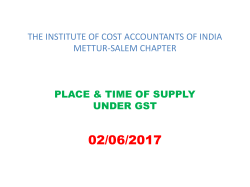 Place of Supply of GOODS contd&hellip;. - Institute of Cost Accountants of