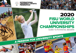 FISU WORLD UNIvERSITY ChAMPIONShIPS