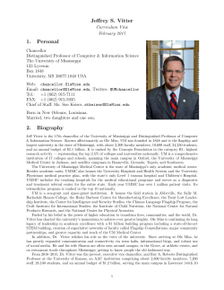 Jeffrey S. Vitter 1. Personal 2. Biography