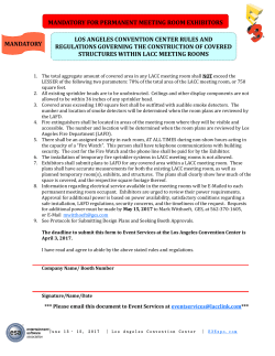 Construction of Covered Structures within LACC Meeting Rooms