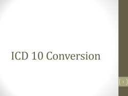 ICD 10 Conversion