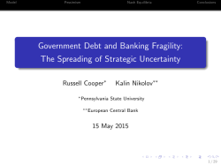 Government Debt and Banking Fragility: The Spreading of Strategic